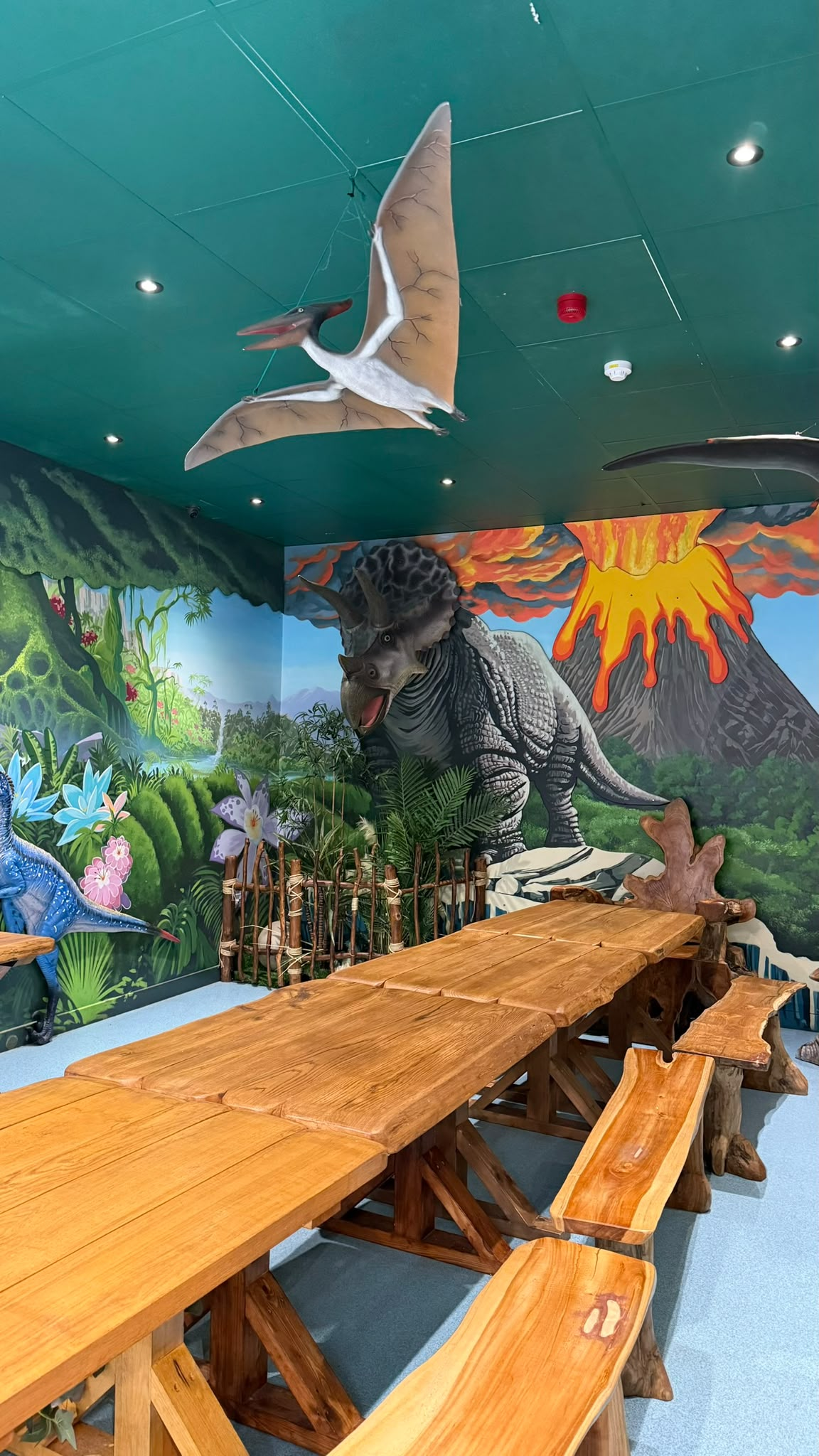 The Dinosaur Room party space at Riverside Hub