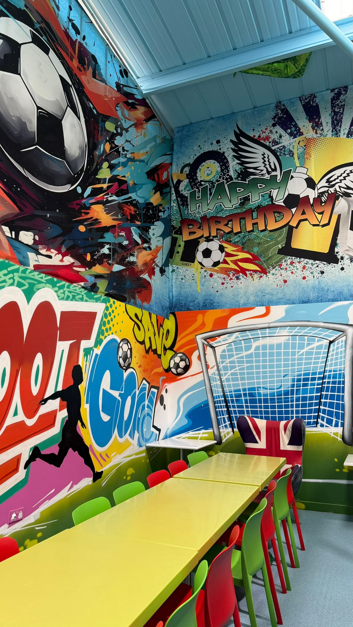 The Football Area party space at Riverside Hub
