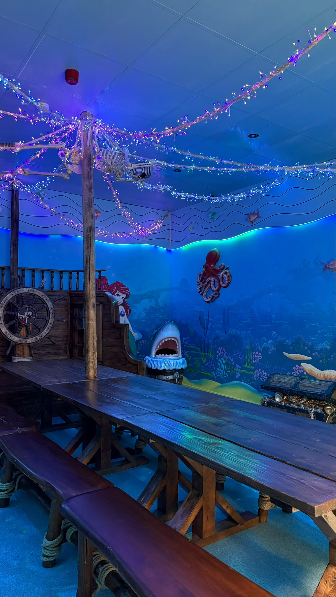 The Under the Sea Room party space at Riverside Hub